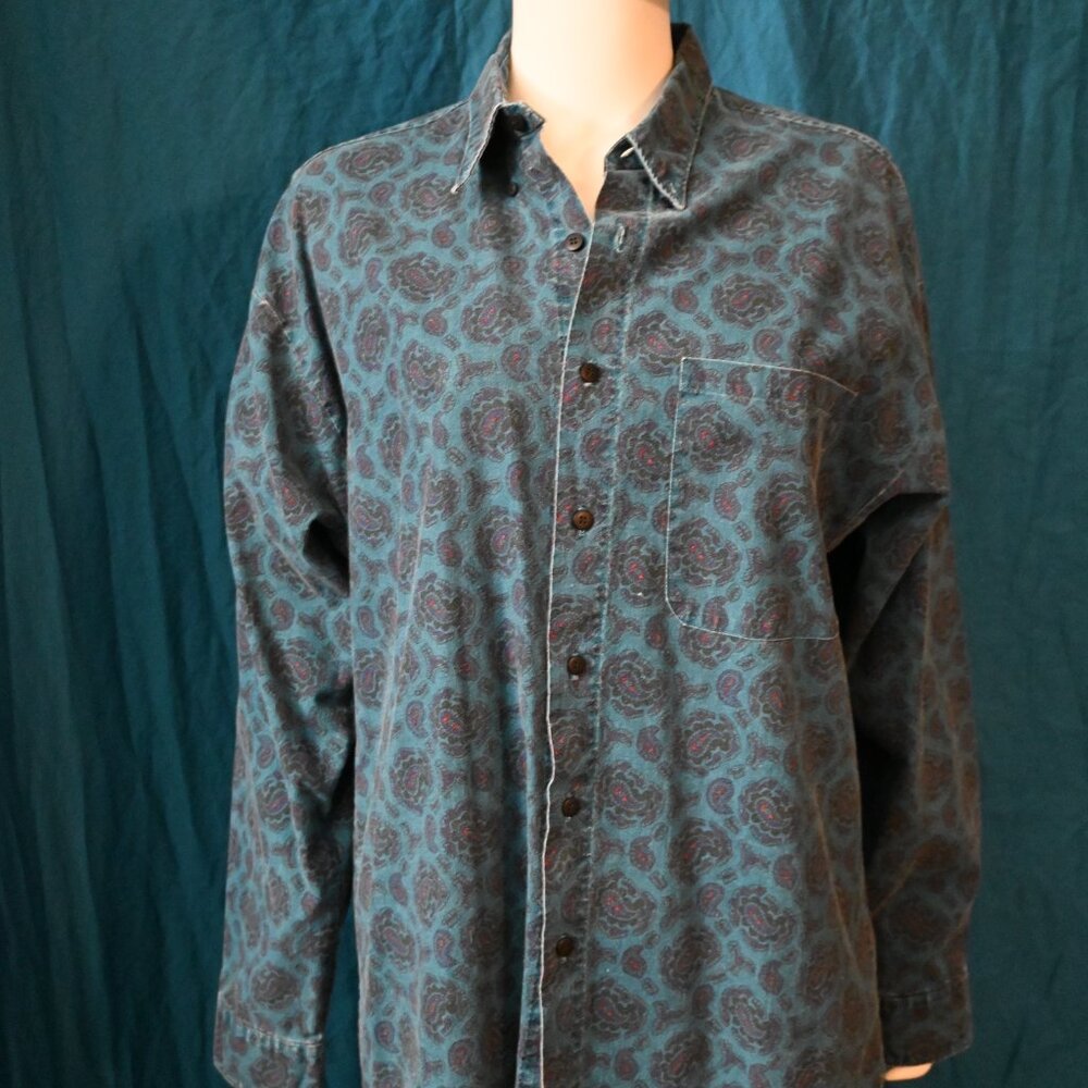 Fluid floral button down